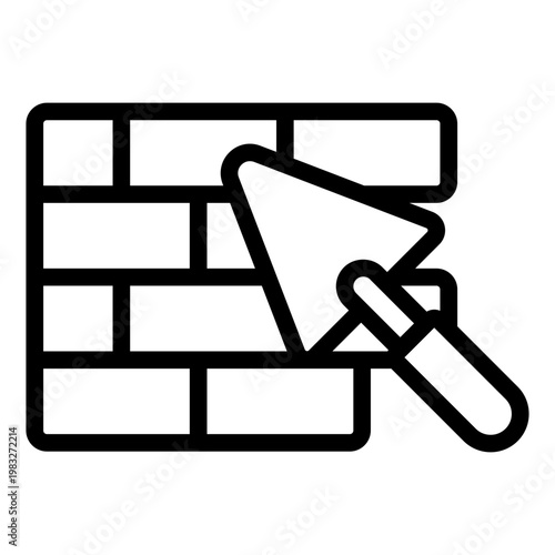 brickwall icon vector