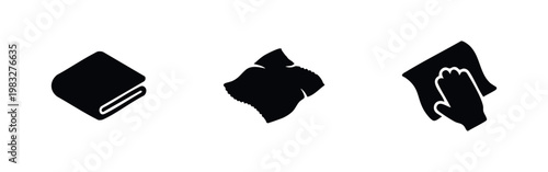 Cloth and Wiping Icons