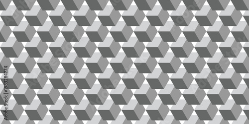 simple grey 3d cube pattern for banner poster background.