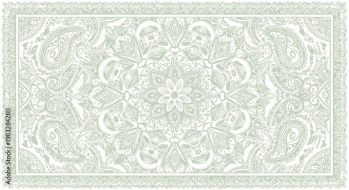 Photos Intricate floral pattern design element.