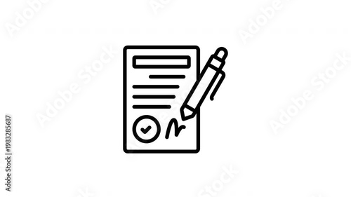 contract animation icon