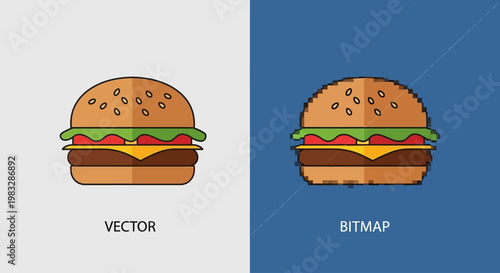 Hamburger with cheese and lettuce.