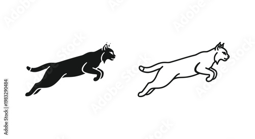 Cheetah vs Dog Running Speed Comparison Vector