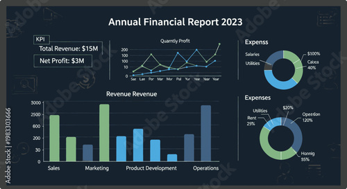 Financial Performance Analysis Revenue and Expense Report with Key Performance Indicators and Growth Trends