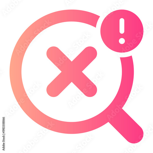 magnifier gradient icon