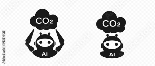 Ai exhaling carbon. One request to the network is CO2 emission
