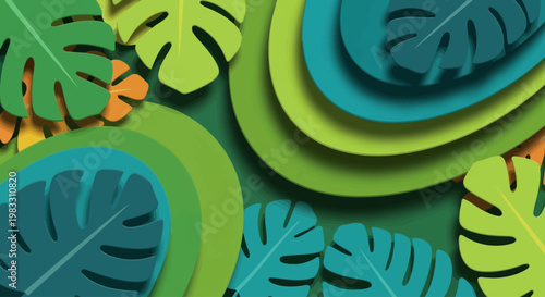 Green leaves with holes in them.