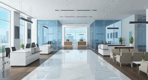 Modern Office Reception Waiting Area Furniture.