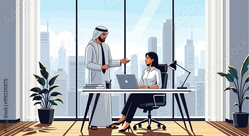 Business people working in office.