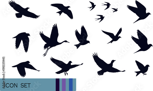 Print Industrial Factory and Oil Gas Refinery Power Plant Silhouette Set