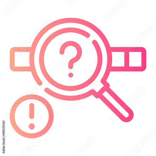 not found gradient icon