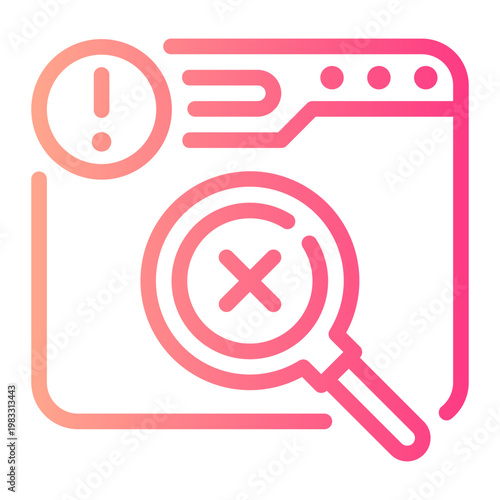 search engine gradient icon