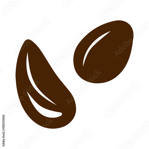 Simple nuts isolated icon