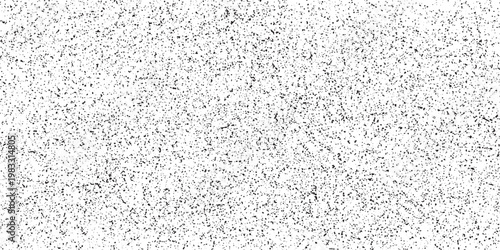 Snow, stars, twinkling lights, rain drops on black background. Abstract vector noise. Small particles of debris and dust. Distressed uneven grunge overlay.