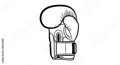 Boxing Glove Sports Equipment Closeup.