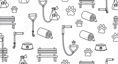 Dog grooming tools and accessories.