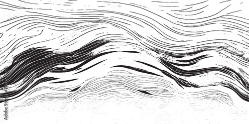 Vector brush stroke texture. Distressed uneven grunge background. Abstract vector illustration. Overlay over any design to create interesting effect and depth. Black isolated on white. EPS10