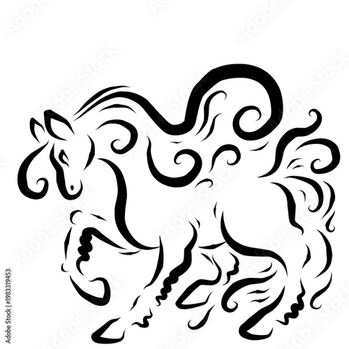 horse head vector