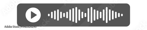 Audio Player Bar With Waveform UI