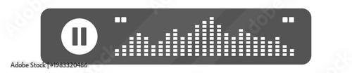 Audio Player Bar Equalizer Dashboard UI