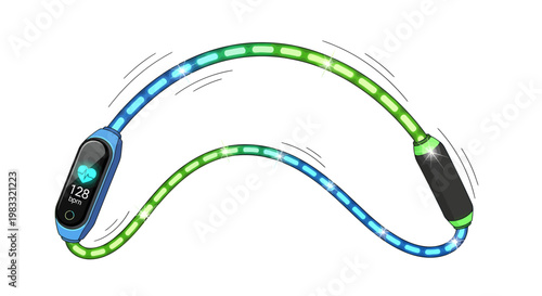 Flexible LED strip light with remote control