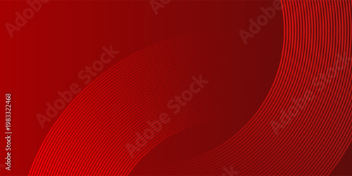 Abstract red glowing geometric lines on dark red background. Suit for banner, web, brochure, pamflet and presentation