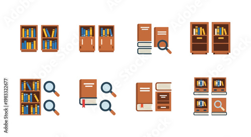 Books and Magnifying Glasses for Research.