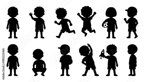 子供のシルエット