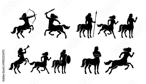 ケンタウロスのシルエット