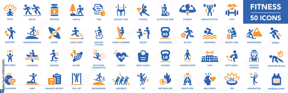 Fototapeta premium Ultimate Fitness & Gym Vector Assets