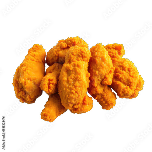 fried chicken wings with transparent background PNG and JPEG image