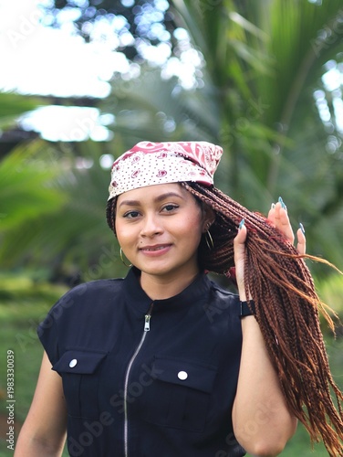 Beautiful Young Woman Posing During a Golden Sunset Photography Session