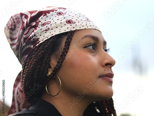 Beautiful Young Woman Posing During a Golden Sunset Photography Session