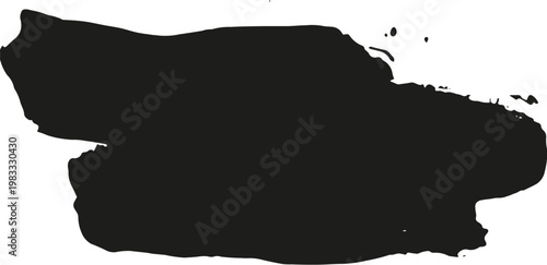 Abstract Smudge Stamp Brush Stroke Element