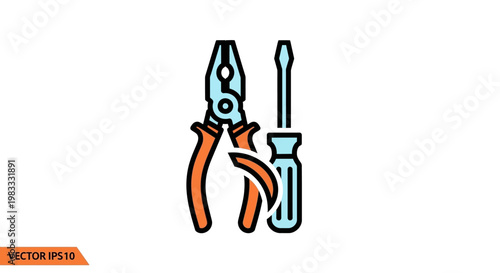 Pliers and screwdriver tool set.