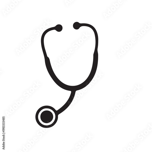 A professional red stethoscope medical instrument for cardiology heart diagnostics and pulse treatment is isolated on a white background as a vital healthcare tool for doctors in hospital care