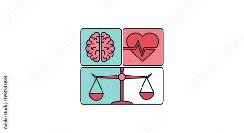 Mental Health Brain Balance Symbol.