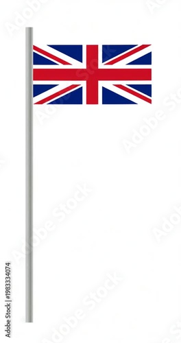 United Kingdom flag on a flagpole