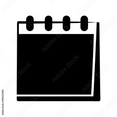 minimalist wall calendar with blank blackboard for scheduling and planning