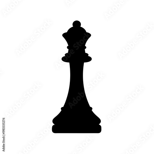 black chess king piece isolated on white minimalist background