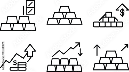 Two gold bars stacked, financial investment and wealth building concept.