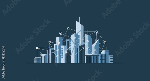 A solid, dark blue background evokes a sense of calmness and trust. Suitable for website design, marketing materials, or creating a modern, profession