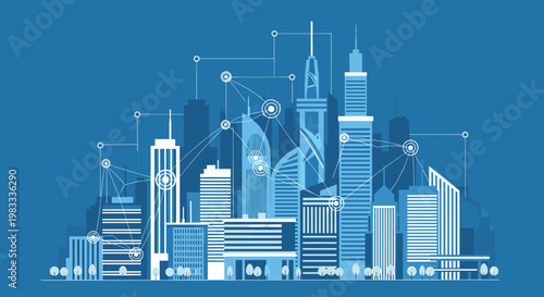 Modern vector illustration conveys progress and upward trends. Suitable for business reports, marketing materials, and illustrating growth and develop
