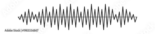 Sound Waveform Pulse Line Art