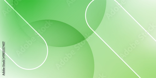 Green gradient background with overlapping translucent circles, creating a soft, modern, and minimalist abstract design.