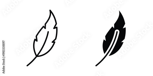 lightweight icon outline style. Black solid silhouette style icons