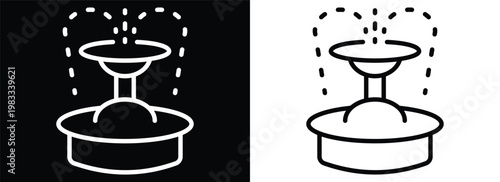 Public Space monochrome line style