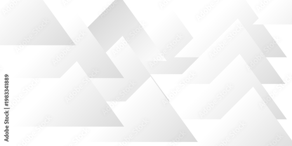 Fototapeta premium Modern white vector abstract graphic design pattern background template. seamless white triangles background, vector. White abstract background with shapes