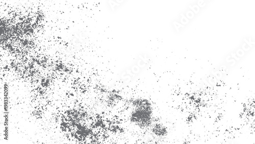 Schilderij op canvas Aged surface grunge texture with dirt scratches and worn marks on transparent ba