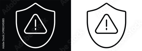 Public Safety Alerts monochrome line style